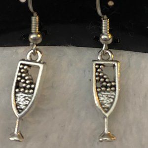 BOGO Magnolia Spring Wine Time Earrings - Flutes